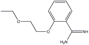 2-(2-ethoxyethoxy)benzene-1-carboximidamide Struktur