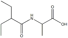 2-(2-ethylbutanamido)propanoic acid Struktur