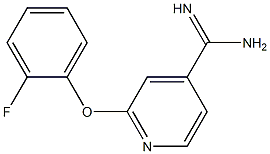 2-(2-fluorophenoxy)pyridine-4-carboximidamide Struktur