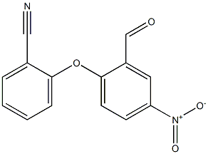 2-(2-formyl-4-nitrophenoxy)benzonitrile Struktur