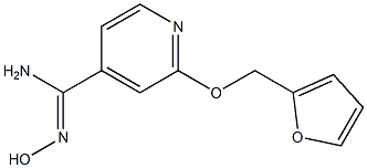 2-(2-furylmethoxy)-N'-hydroxypyridine-4-carboximidamide Struktur