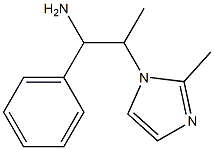 2-(2-methyl-1H-imidazol-1-yl)-1-phenylpropan-1-amine Struktur