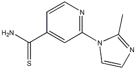 2-(2-methyl-1H-imidazol-1-yl)pyridine-4-carbothioamide Struktur