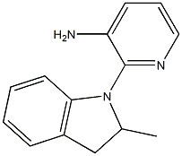 2-(2-methyl-2,3-dihydro-1H-indol-1-yl)pyridin-3-amine Struktur