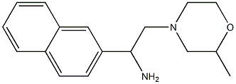 2-(2-methylmorpholin-4-yl)-1-(2-naphthyl)ethanamine Struktur