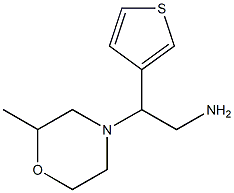 2-(2-methylmorpholin-4-yl)-2-thien-3-ylethanamine Struktur