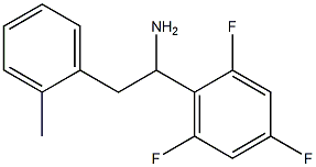 2-(2-methylphenyl)-1-(2,4,6-trifluorophenyl)ethan-1-amine Struktur