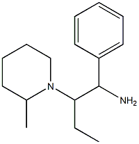 2-(2-methylpiperidin-1-yl)-1-phenylbutan-1-amine Struktur