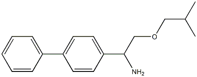 2-(2-methylpropoxy)-1-(4-phenylphenyl)ethan-1-amine Struktur