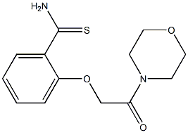 2-(2-morpholin-4-yl-2-oxoethoxy)benzenecarbothioamide Struktur