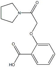 2-(2-oxo-2-pyrrolidin-1-ylethoxy)benzoic acid Struktur