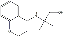 2-(3,4-dihydro-2H-1-benzopyran-4-ylamino)-2-methylpropan-1-ol Struktur