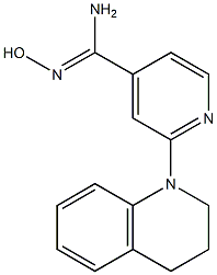 2-(3,4-dihydroquinolin-1(2H)-yl)-N'-hydroxypyridine-4-carboximidamide Struktur