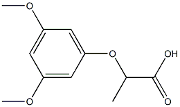 2-(3,5-dimethoxyphenoxy)propanoic acid Struktur