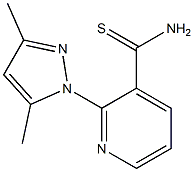 2-(3,5-dimethyl-1H-pyrazol-1-yl)pyridine-3-carbothioamide Struktur