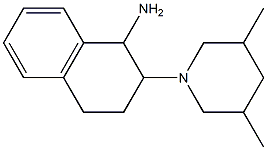 2-(3,5-dimethylpiperidin-1-yl)-1,2,3,4-tetrahydronaphthalen-1-amine Struktur