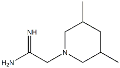 2-(3,5-dimethylpiperidin-1-yl)ethanimidamide Struktur