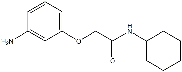 2-(3-aminophenoxy)-N-cyclohexylacetamide Struktur