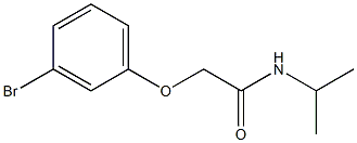 2-(3-bromophenoxy)-N-isopropylacetamide Struktur