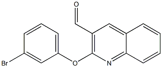 2-(3-bromophenoxy)quinoline-3-carbaldehyde Struktur