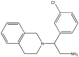 2-(3-chlorophenyl)-2-(3,4-dihydroisoquinolin-2(1H)-yl)ethanamine Struktur