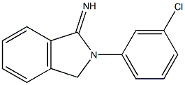 2-(3-chlorophenyl)-2,3-dihydro-1H-isoindol-1-imine Struktur