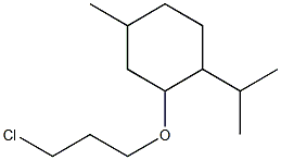 2-(3-chloropropoxy)-4-methyl-1-(propan-2-yl)cyclohexane Struktur