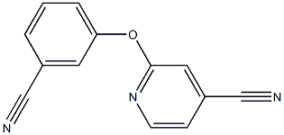 2-(3-cyanophenoxy)isonicotinonitrile Struktur