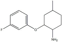 2-(3-fluorophenoxy)-4-methylcyclohexanamine Struktur