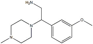 2-(3-methoxyphenyl)-2-(4-methylpiperazin-1-yl)ethanamine Struktur