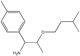 2-(3-methylbutoxy)-1-(4-methylphenyl)propan-1-amine Struktur