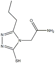 2-(3-propyl-5-sulfanyl-4H-1,2,4-triazol-4-yl)acetamide Struktur