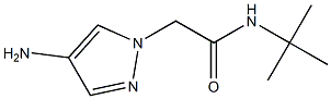 2-(4-amino-1H-pyrazol-1-yl)-N-tert-butylacetamide Struktur