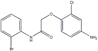 2-(4-amino-2-chlorophenoxy)-N-(2-bromophenyl)acetamide Struktur