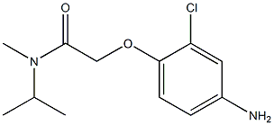 2-(4-amino-2-chlorophenoxy)-N-methyl-N-(propan-2-yl)acetamide Struktur