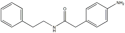 2-(4-aminophenyl)-N-(2-phenylethyl)acetamide Struktur