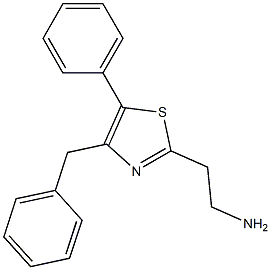 2-(4-benzyl-5-phenyl-1,3-thiazol-2-yl)ethan-1-amine Struktur