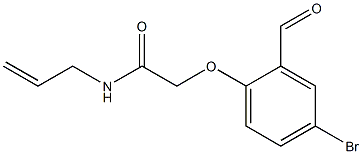 2-(4-bromo-2-formylphenoxy)-N-(prop-2-en-1-yl)acetamide Struktur