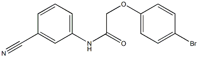 2-(4-bromophenoxy)-N-(3-cyanophenyl)acetamide Struktur