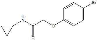 2-(4-bromophenoxy)-N-cyclopropylacetamide Struktur