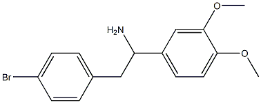 2-(4-bromophenyl)-1-(3,4-dimethoxyphenyl)ethanamine Struktur