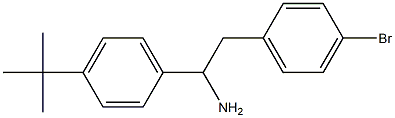 2-(4-bromophenyl)-1-(4-tert-butylphenyl)ethan-1-amine Struktur