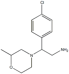 2-(4-chlorophenyl)-2-(2-methylmorpholin-4-yl)ethanamine Struktur