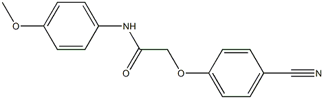 2-(4-cyanophenoxy)-N-(4-methoxyphenyl)acetamide Struktur