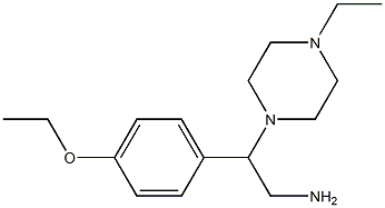 2-(4-ethoxyphenyl)-2-(4-ethylpiperazin-1-yl)ethanamine Struktur