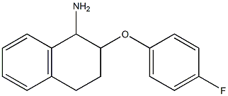 2-(4-fluorophenoxy)-1,2,3,4-tetrahydronaphthalen-1-amine Struktur