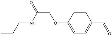 2-(4-formylphenoxy)-N-propylacetamide Struktur