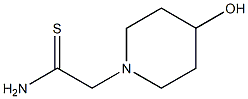 2-(4-hydroxypiperidin-1-yl)ethanethioamide Struktur