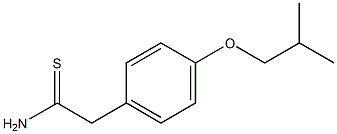 2-(4-isobutoxyphenyl)ethanethioamide Struktur