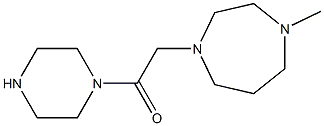 2-(4-methyl-1,4-diazepan-1-yl)-1-(piperazin-1-yl)ethan-1-one Struktur